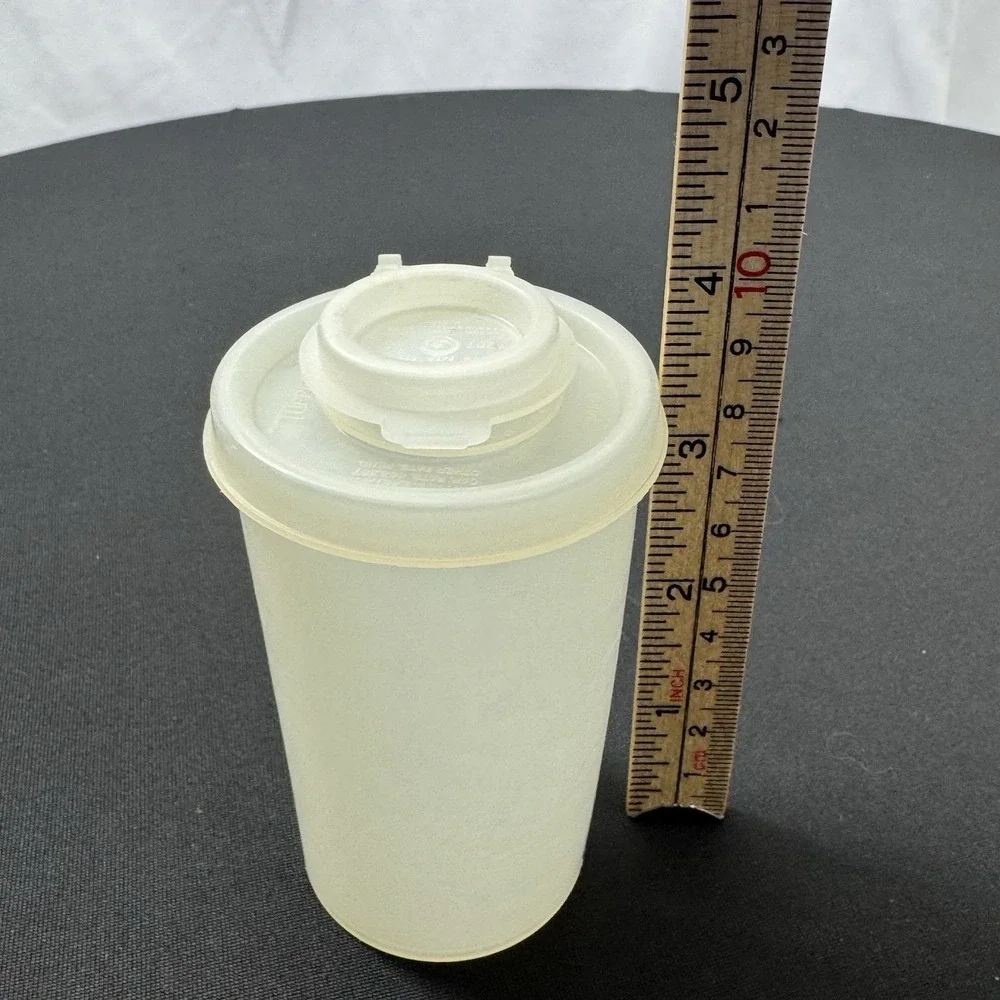 Vintage 1954 Millionaire Line Tupperware Shaker W/Lid & Flip Top Cap #‎ 102